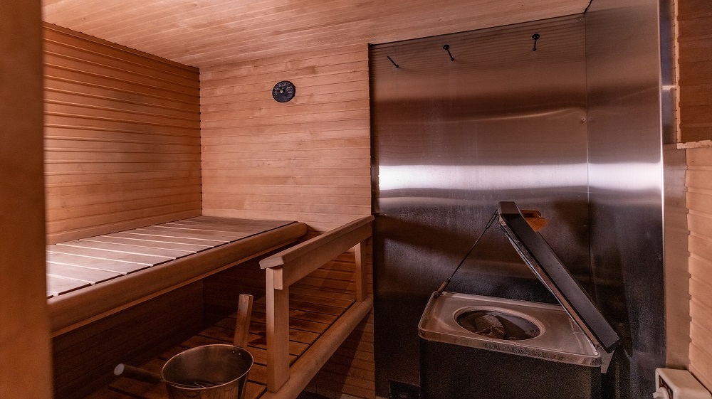 sauna at arctic heart